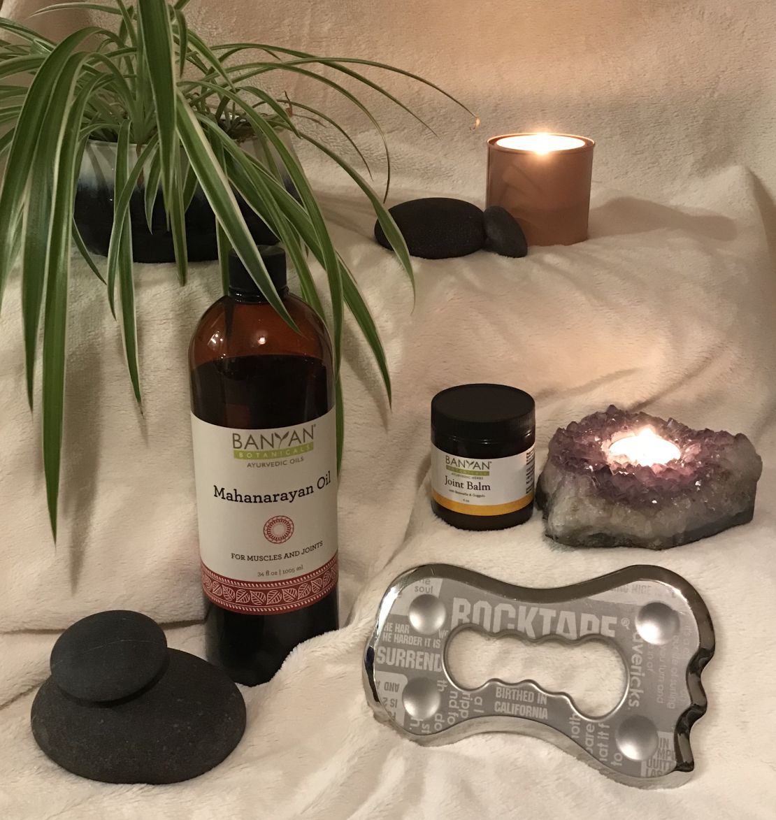 Rockblade, Massage, hot stone, essential oils